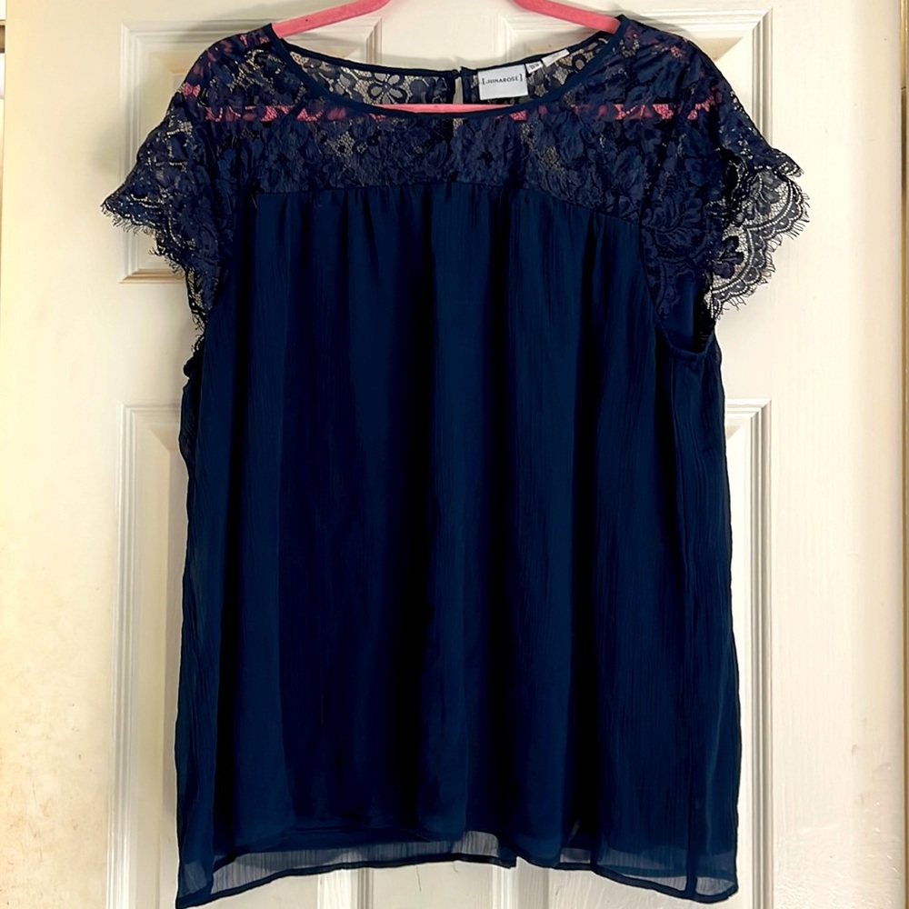 PLUS 18 Women’s Lacey Flowy Top